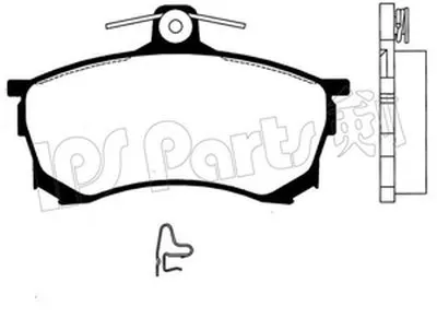 Комплект тормозных колодок, дисковый тормоз IPS Parts IPS Parts купить