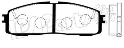 Комплект тормозных колодок, дисковый тормоз IPS Parts IPS Parts купить