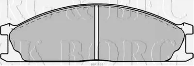 Комплект тормозных колодок, дисковый тормоз BORG & BECK купить