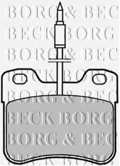 Комплект тормозных колодок, дисковый тормоз BORG & BECK купить