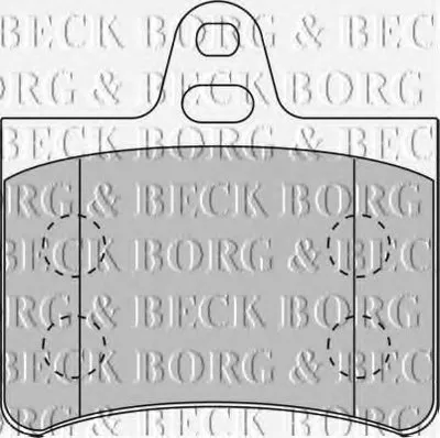 Комплект тормозных колодок, дисковый тормоз BORG & BECK купить