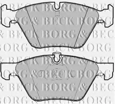 Комплект тормозных колодок, дисковый тормоз BORG & BECK купить