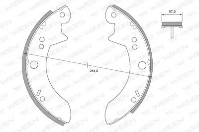 Комплект тормозных колодок WEEN купить