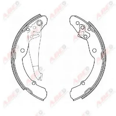 Комплект тормозных колодок ABE купить