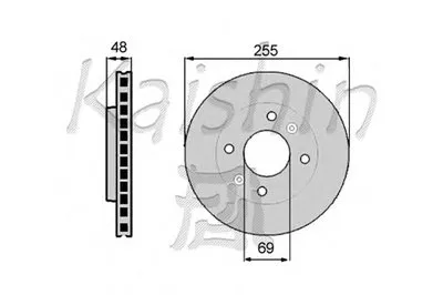 Тормозной диск KAISHIN купить