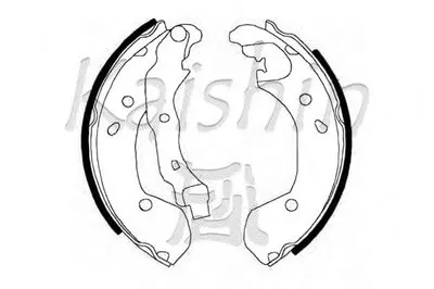 Комплект тормозных колодок KAISHIN купить