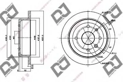 Тормозной диск DJ PARTS купить