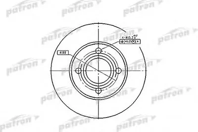 Тормозной диск PATRON купить
