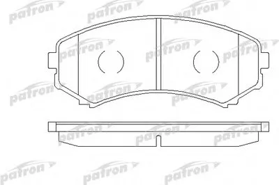 Комплект тормозных колодок, дисковый тормоз PATRON купить