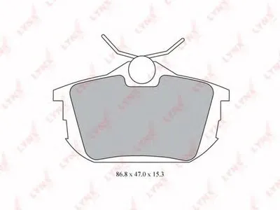 Комплект тормозных колодок, дисковый тормоз LYNXauto купить