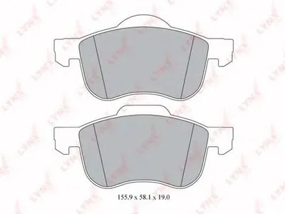 Комплект тормозных колодок, дисковый тормоз LYNXauto купить