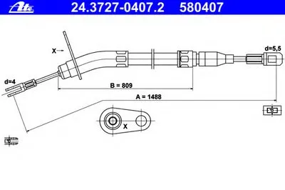 Трос, стояночная тормозная система