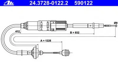 Тросик сцепления ATE купить