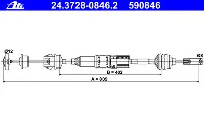 Тросик сцепления ATE купить