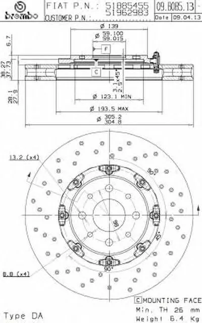 Тормозной диск TWO-PIECE FLOATING DISCS LINE AP купить