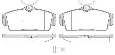 Комплект тормозных колодок, дисковый тормоз REMSA купить