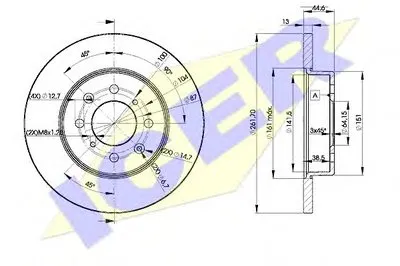 Тормозной диск ICER купить