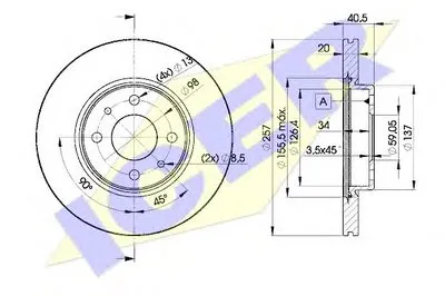 Тормозной диск ICER купить