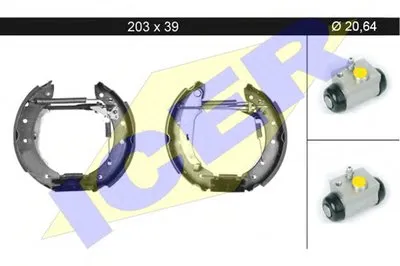 Комплект тормозных колодок ICER купить