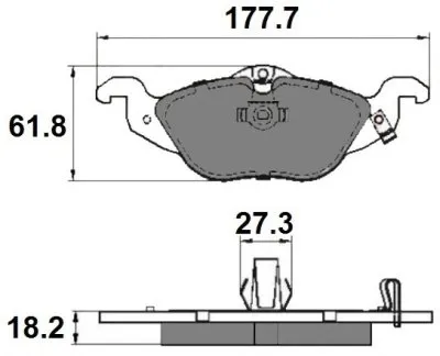 Комплект тормозных колодок, дисковый тормоз NATIONAL купить