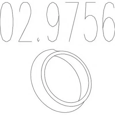 Уплотнительное кольцо, труба выхлопного газа MTS купить