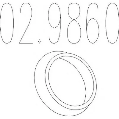 Уплотнительное кольцо, труба выхлопного газа MTS купить