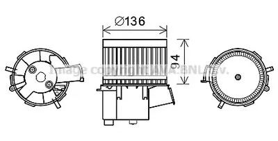 Электродвигатель, вентиляция салона AVA QUALITY COOLING купить