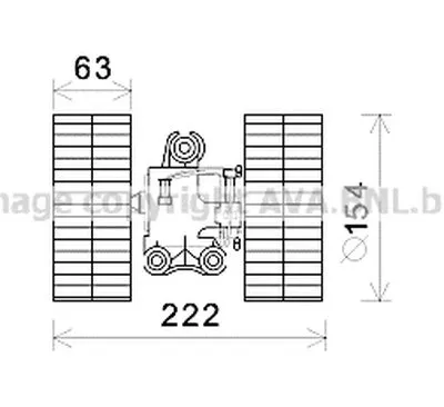 Электродвигатель, вентиляция салона AVA QUALITY COOLING купить
