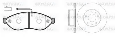 Комплект тормозов, дисковый тормозной механизм WOKING купить