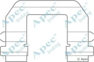 Комплектующие, тормозные колодки APEC braking купить