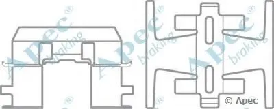 Комплектующие, тормозные колодки APEC braking купить