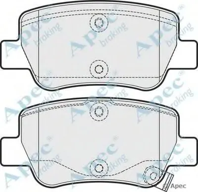 Комплект тормозных колодок, дисковый тормоз APEC braking купить