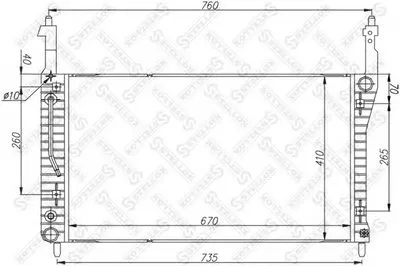 Радиатор, охлаждение двигателя STELLOX купить