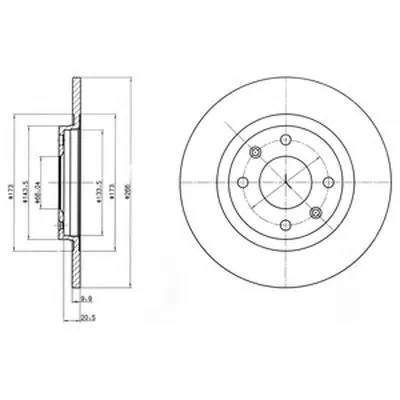 Тормозной диск DELPHI купить