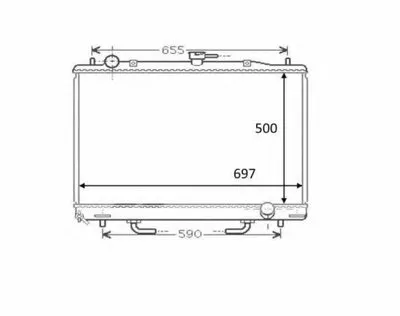 Радиатор, охлаждение двигателя NRF купить