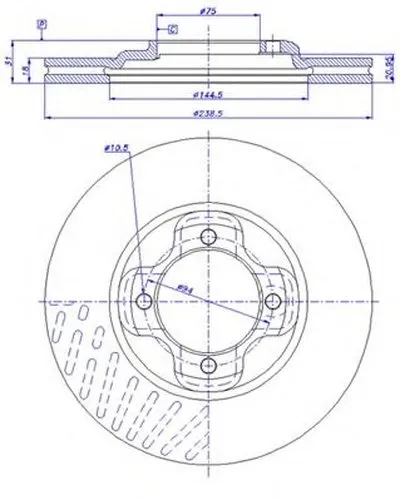 Тормозной диск CAR купить