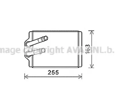Теплообменник, отопление салона AVA QUALITY COOLING купить