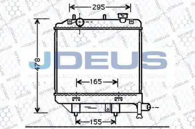 Радиатор, охлаждение двигателя JDEUS купить