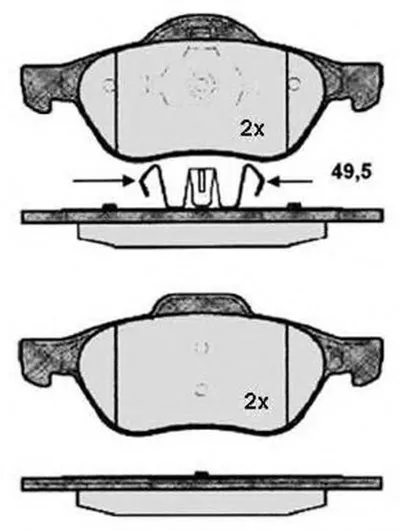 Комплект тормозных колодок, дисковый тормоз RAICAM купить