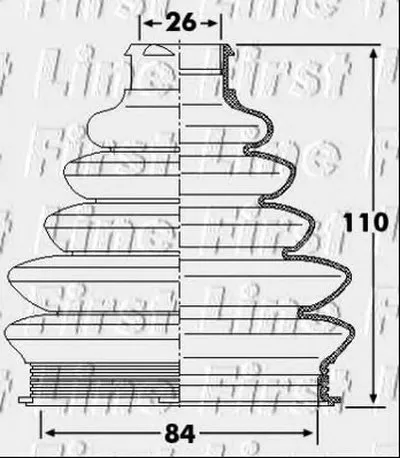 Пыльник, приводной вал FIRST LINE купить