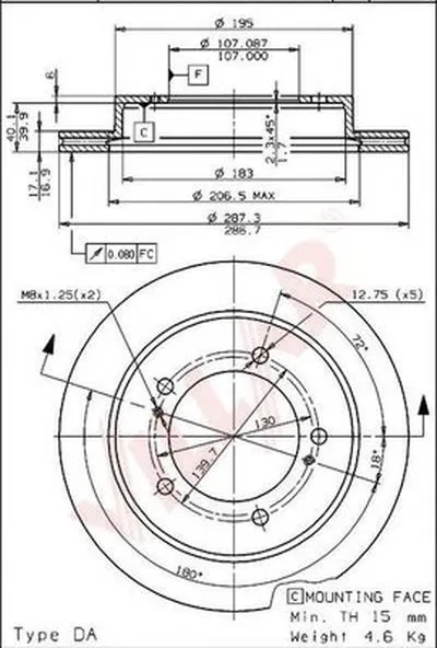 Тормозной диск VILLAR купить