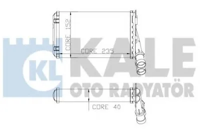 Теплообменник, отопление салона KALE OTO RADYATÖR купить