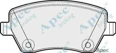 Комплект тормозных колодок, дисковый тормоз APEC braking купить