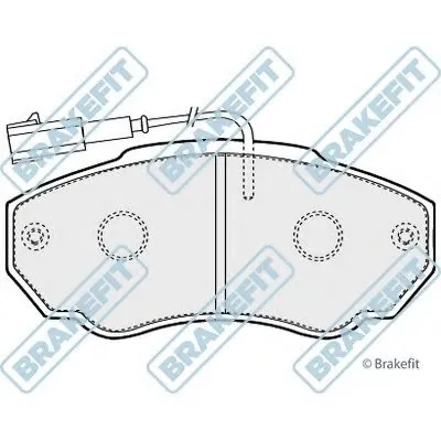 Комплект тормозных колодок, дисковый тормоз Brake Fit APEC braking купить