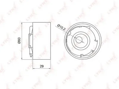 Натяжной ролик, ремень ГРМ LYNXauto купить