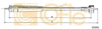 Тросик спидометра COFLE купить