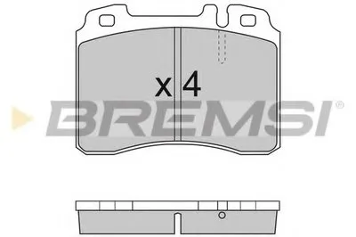 Комплект тормозных колодок, дисковый тормоз BREMSI купить