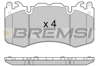 Комплект тормозных колодок, дисковый тормоз BREMSI купить