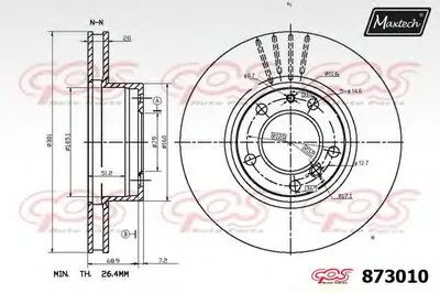Тормозной диск R+ (Regular Plus) MAXTECH купить