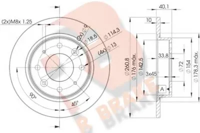 Тормозной диск R BRAKE купить